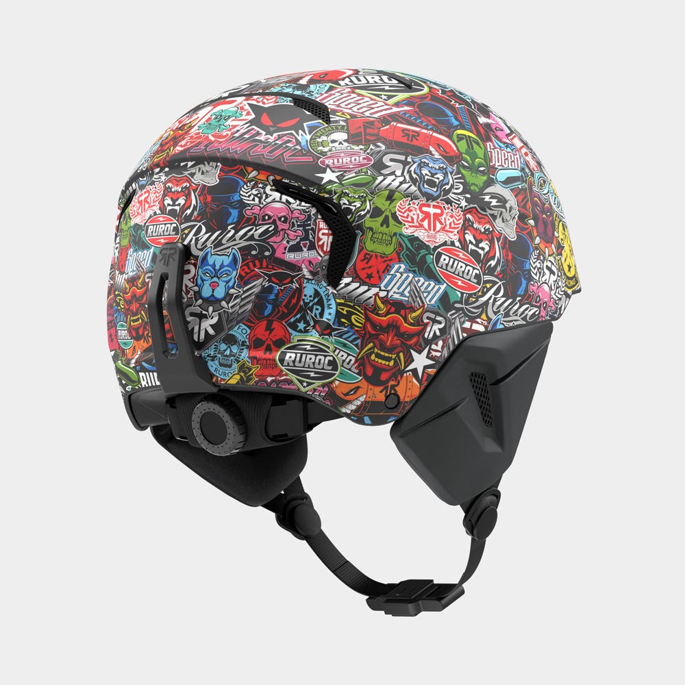LITE Stickerbomb - Skiing & Snowboard Helmet - Ruroc