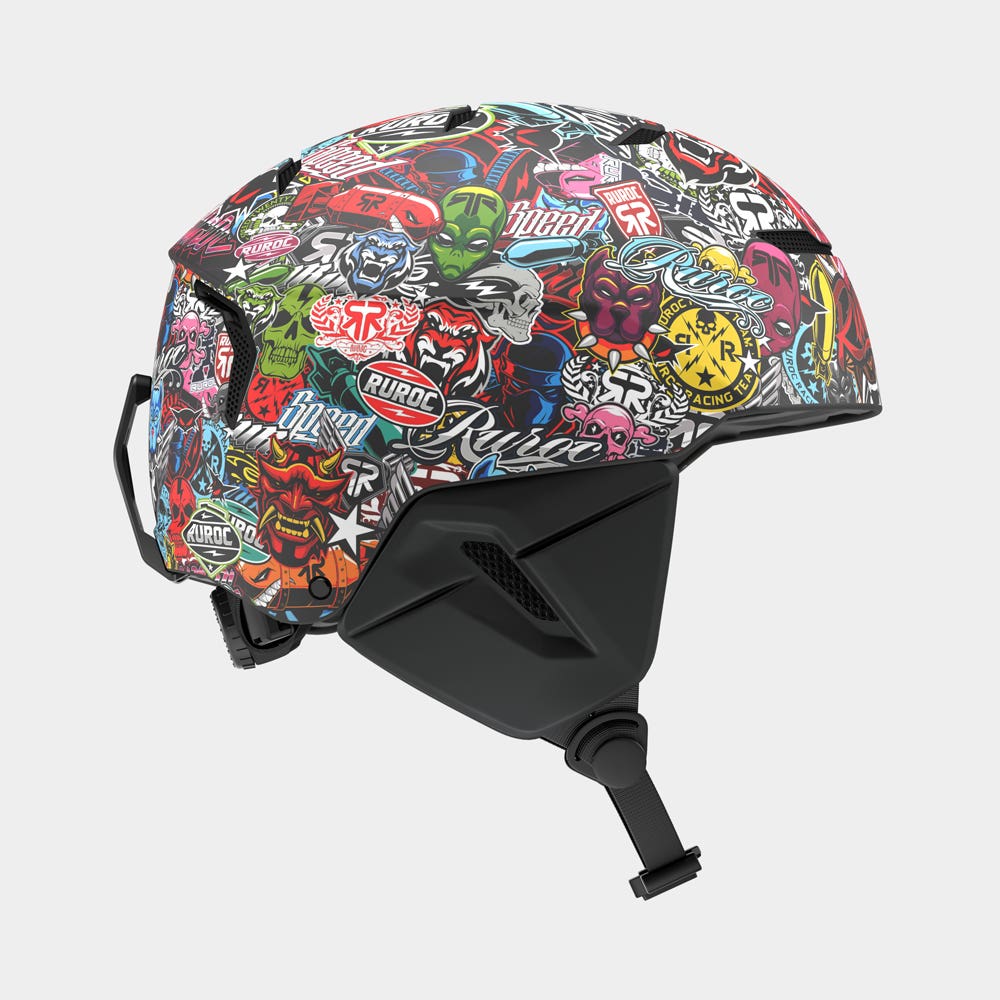 LITE Stickerbomb - Skiing & Snowboard Helmet - Ruroc