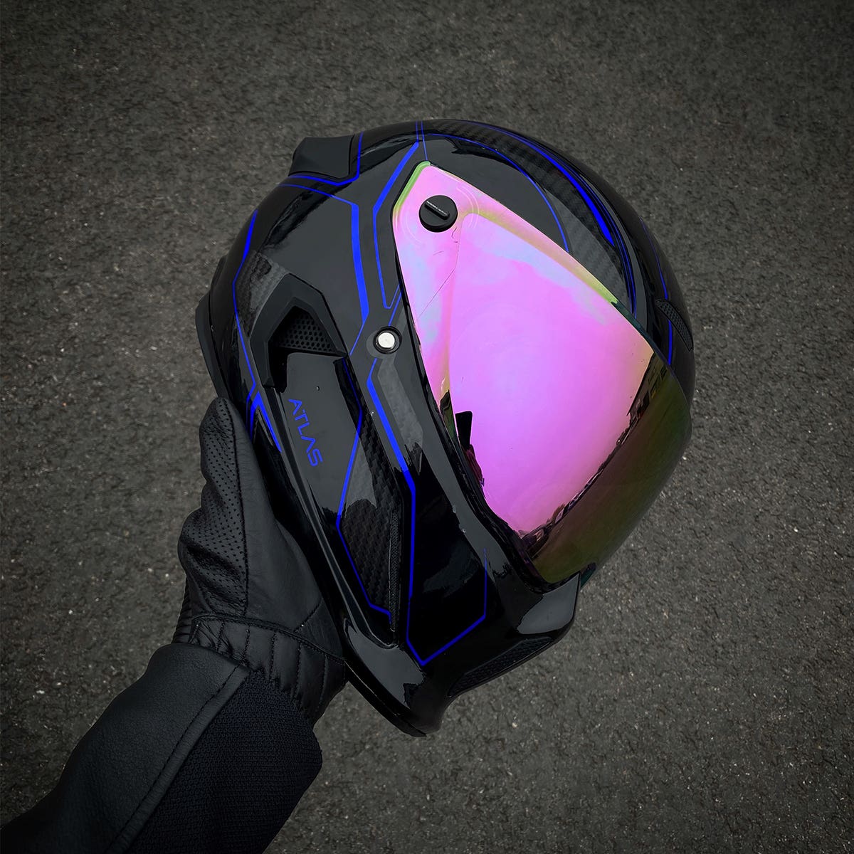 Ruroc | Atlas 3.0 Carbonized Ice | Full Face Motorcycle
