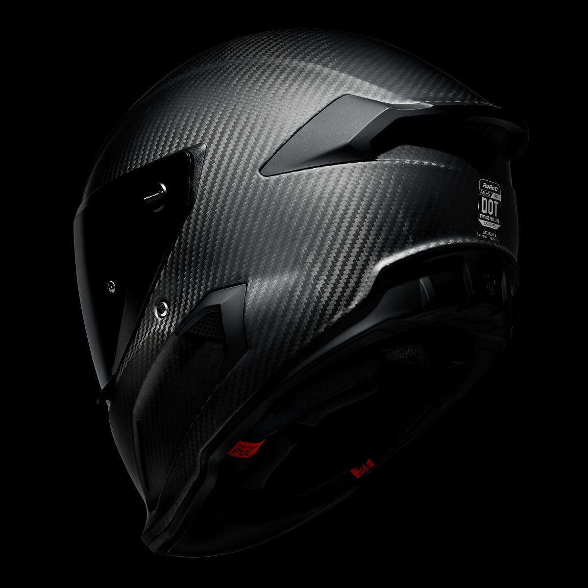 ATLAS 4.0 Raw Carbon - Motorcycle Helmet - Ruroc