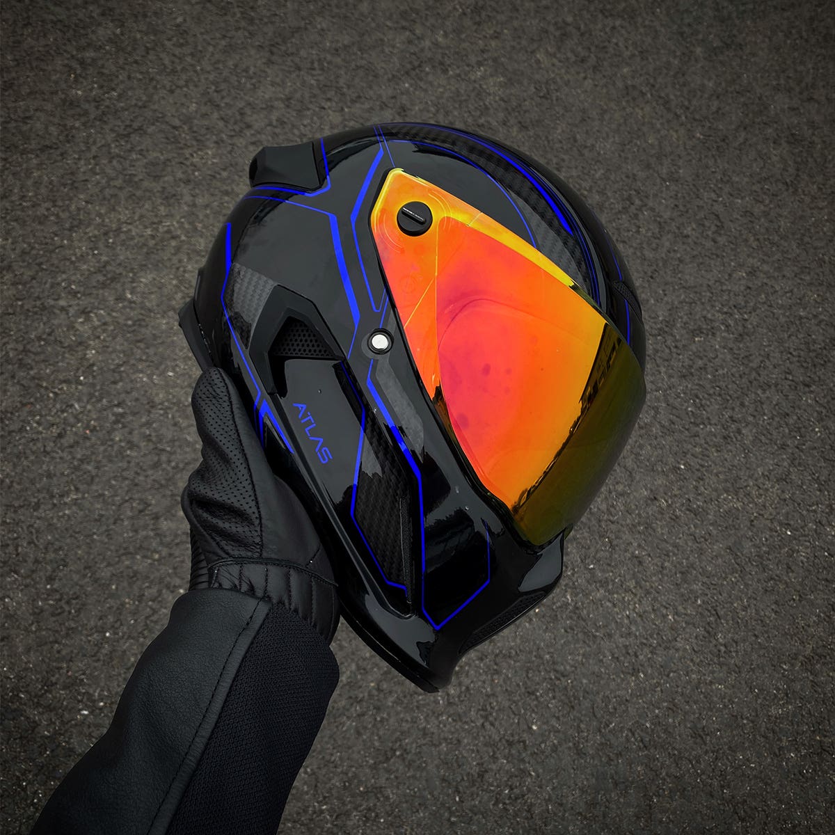 Atlas 3.0 Helmet - Carbonized Ice <blemished>