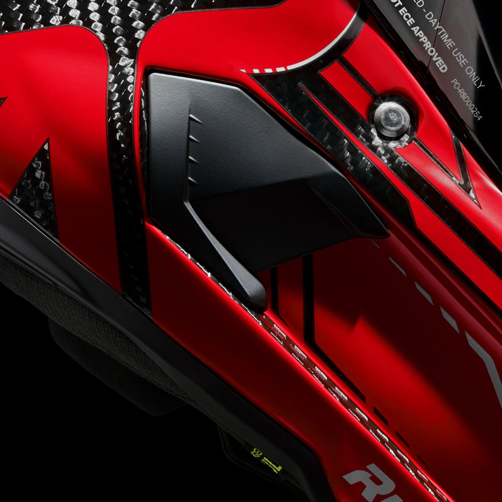 ATLAS 4.0 Track Inferno Red - Motorcycle Racing Helmet - Ruroc
