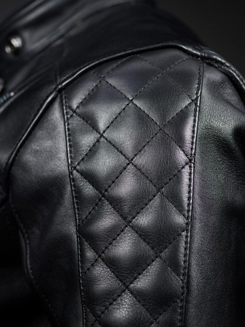 Diamond Quilted Leather