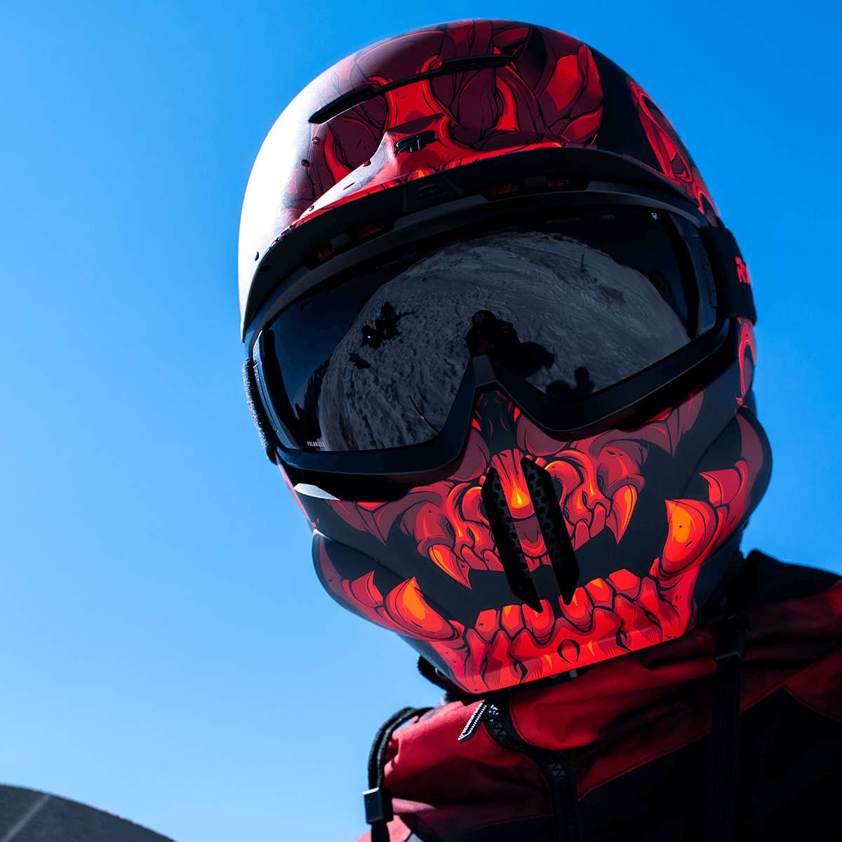 Ruroc RG1 DX El Diablo Full Face Snow Sports Ski Helmet