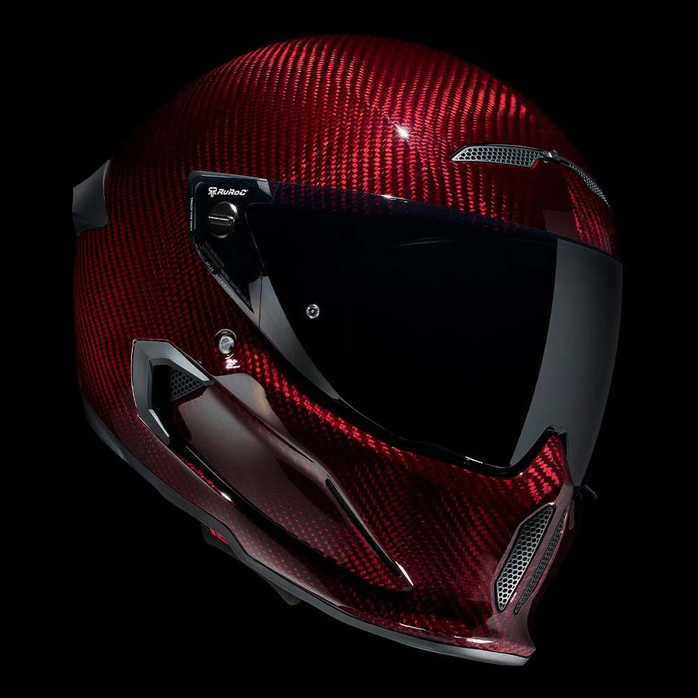 ATLAS 4.0 Ruby Carbon - Motorcycle Helmet - Ruroc