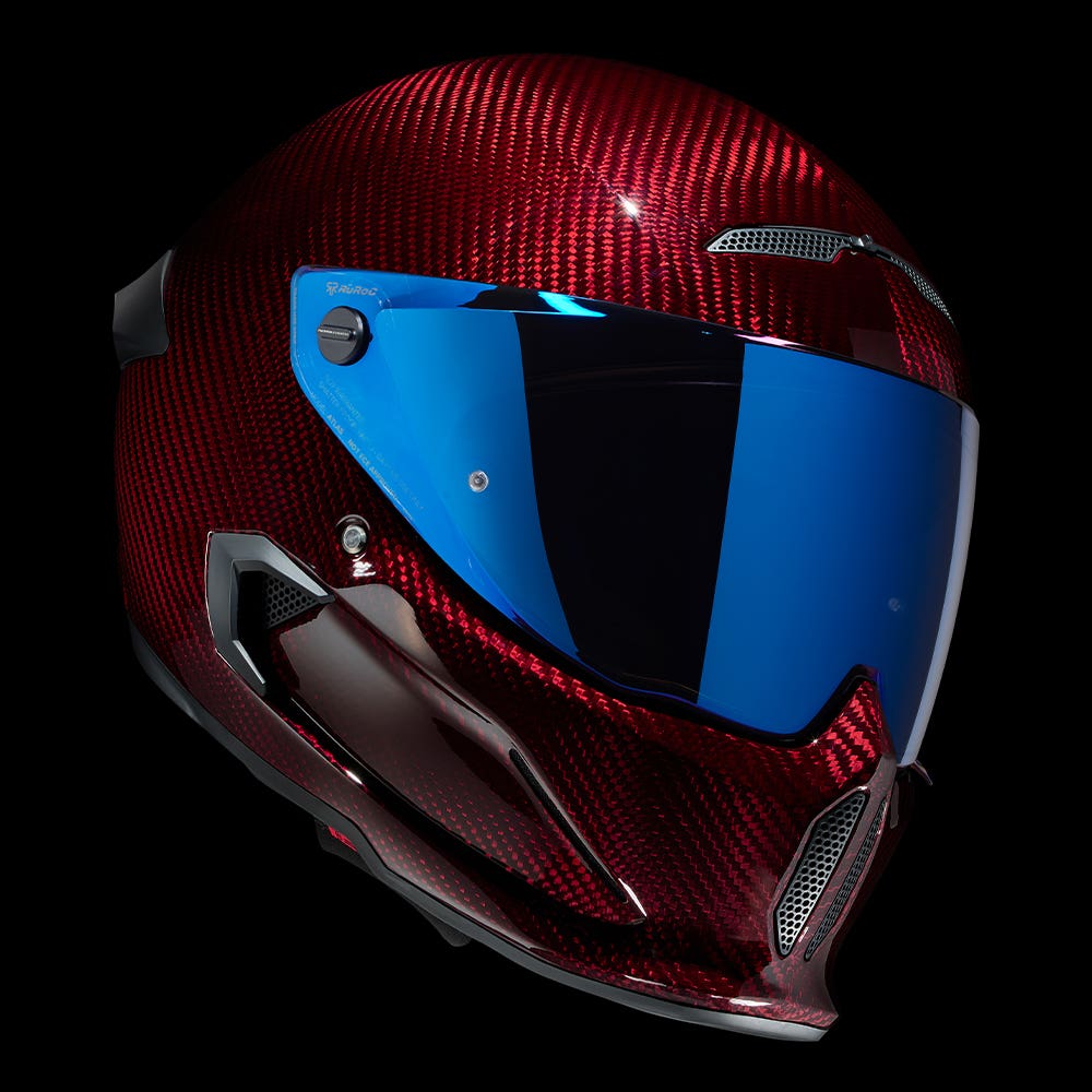 ATLAS 4.0 Ruby Carbon - Motorcycle Helmet - Ruroc