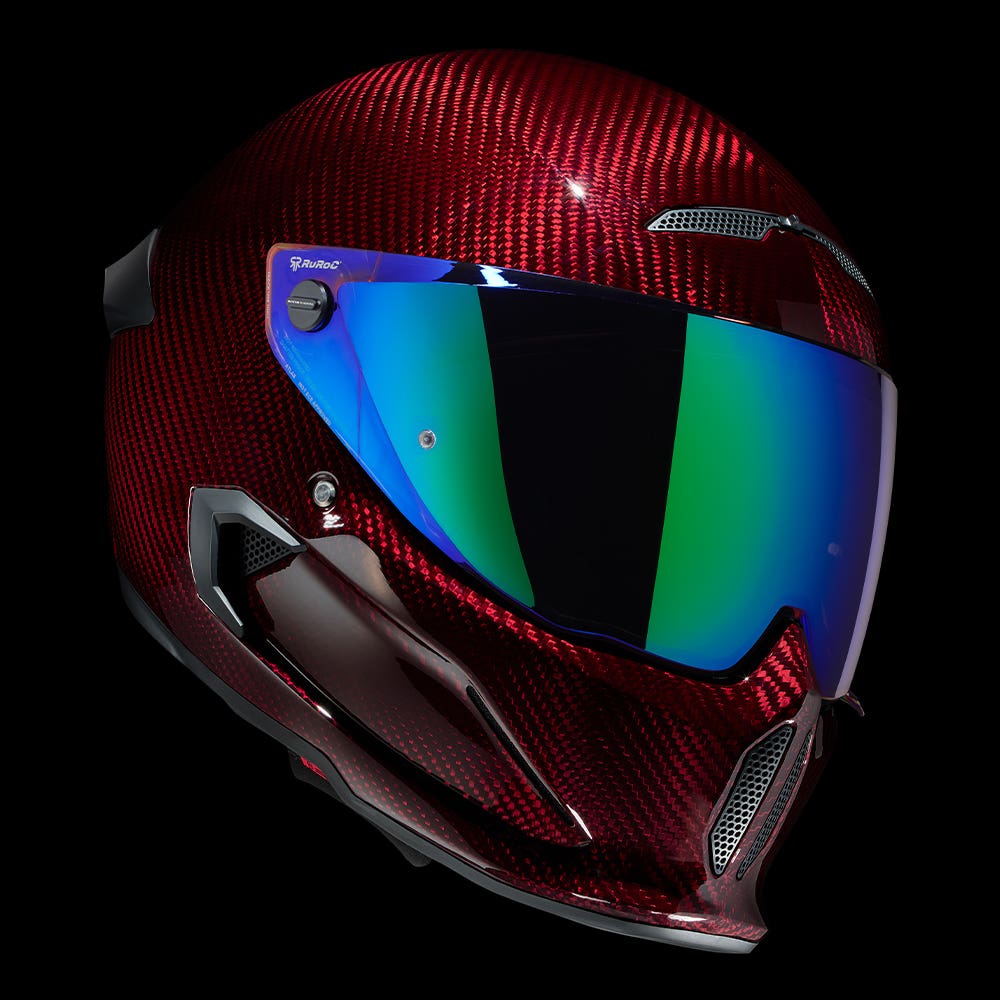 ATLAS 4.0 Ruby Carbon - Motorcycle Helmet - Ruroc