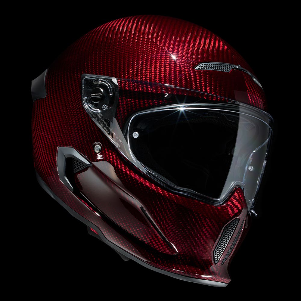 ATLAS 4.0 Ruby Carbon - Motorcycle Helmet - Ruroc
