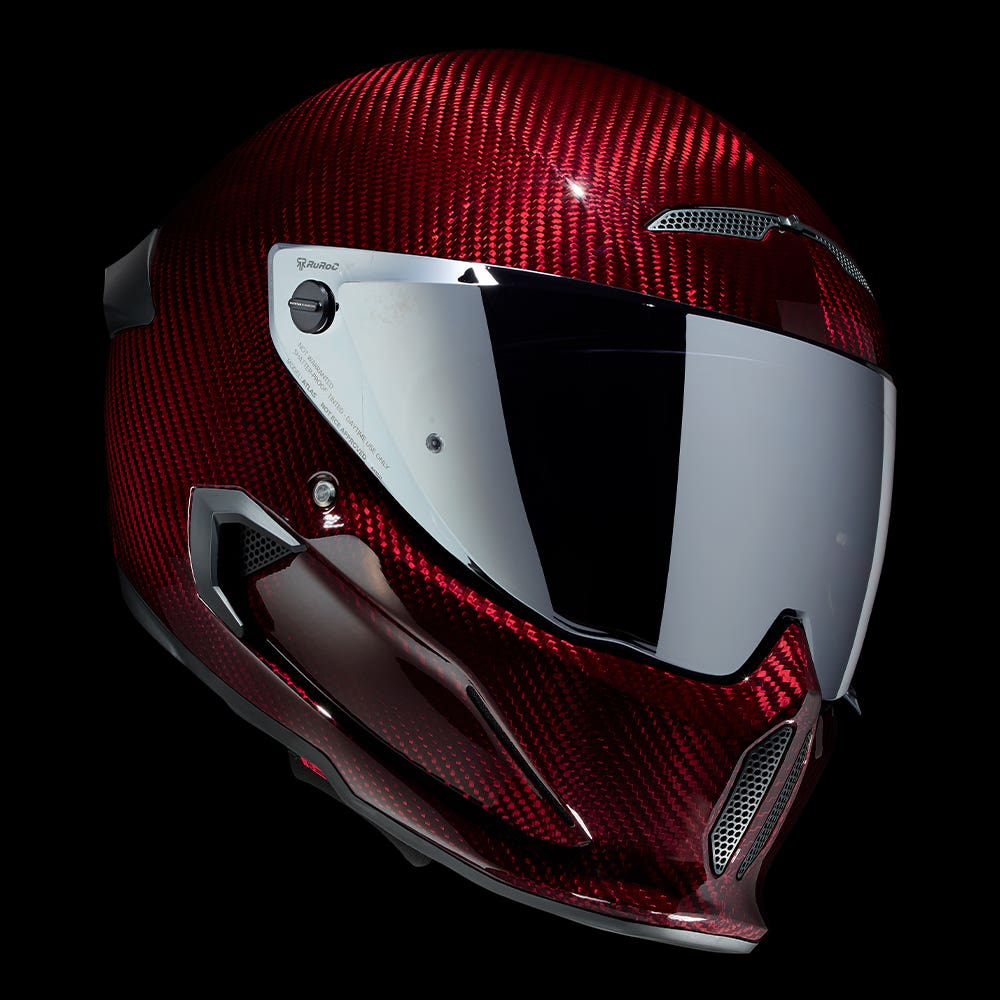 ATLAS 4.0 Ruby Carbon - Motorcycle Helmet - Ruroc