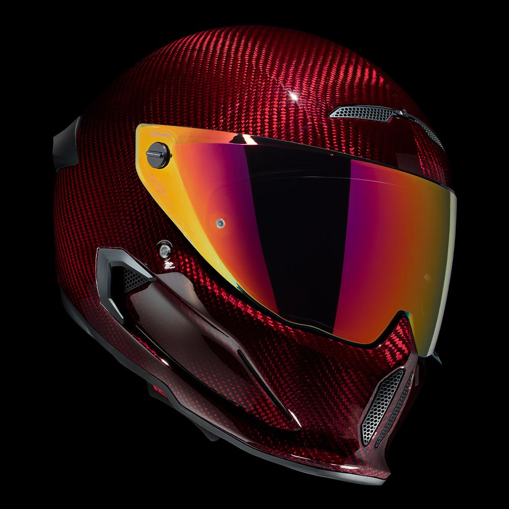 ATLAS 4.0 Ruby Carbon - Motorcycle Helmet - Ruroc