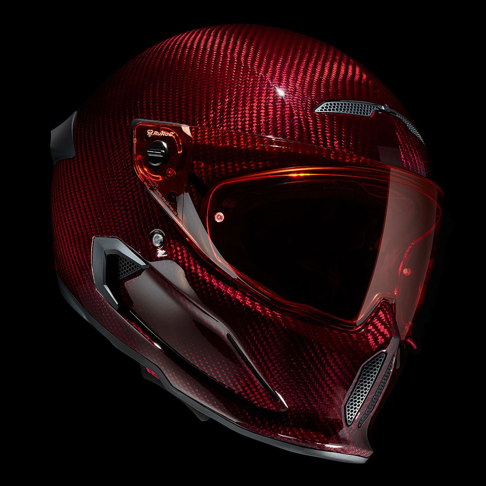 ATLAS 4.0 Ruby Carbon - Motorcycle Helmet - Ruroc