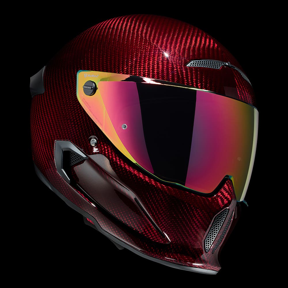 ATLAS 4.0 Ruby Carbon - Motorcycle Helmet - Ruroc