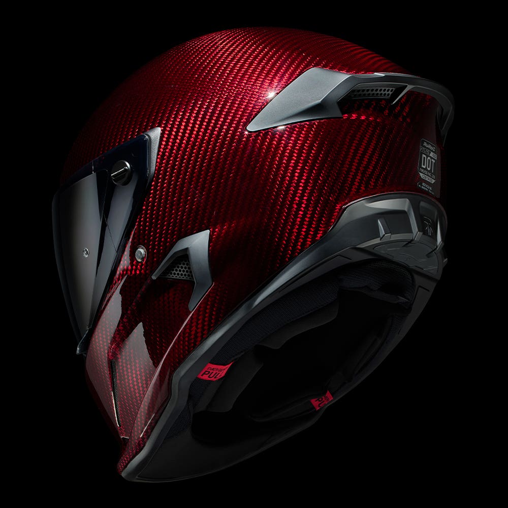 ATLAS 4.0 Ruby Carbon - Motorcycle Helmet - Ruroc