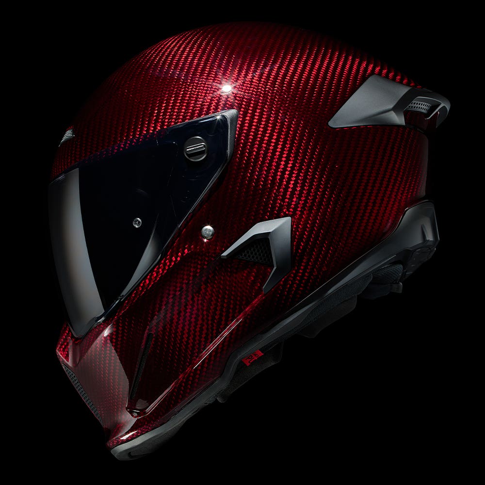 ATLAS 4.0 Ruby Carbon - Motorcycle Helmet - Ruroc