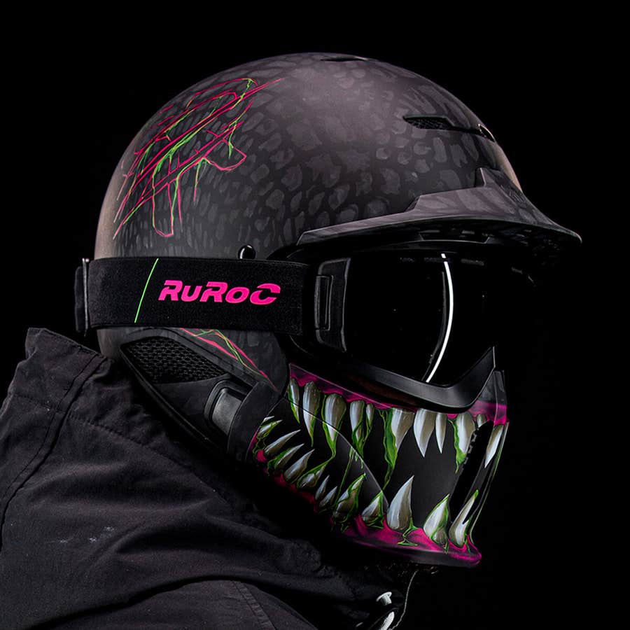 Vlekkeloos camera Berri Ruroc | RG1-DX Toxin | Ski & Snowboard Helmet