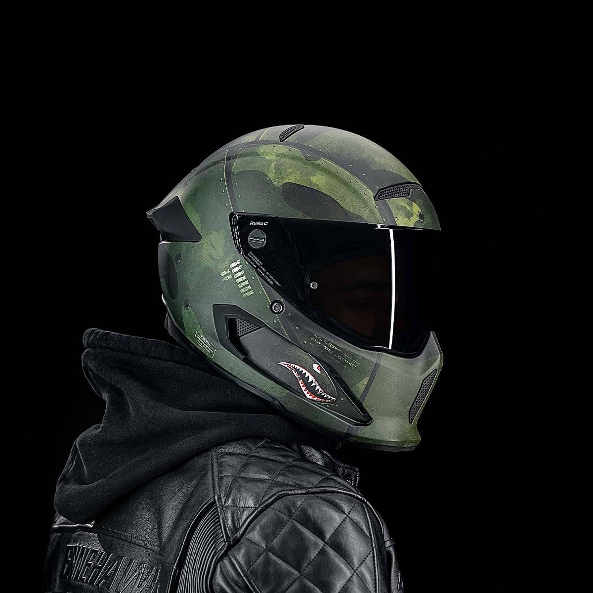 Ruroc | Atlas 3.0 Carbonized Titan | Full Face Motorcycle Helmet 