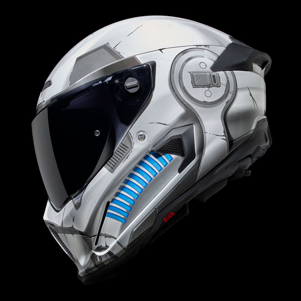 futuristic motorbike helmets