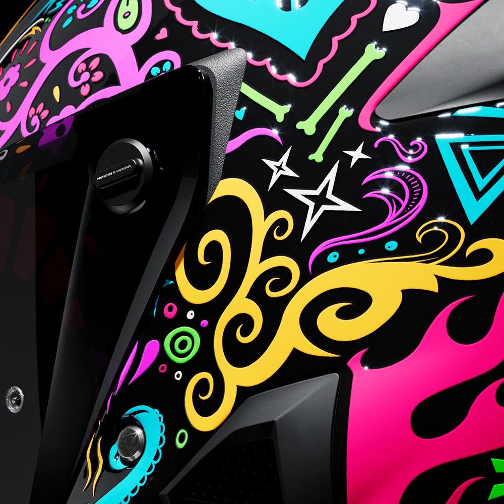 AT4.0 STREET La Catrina | Full Face Bluetooth Motorcycle Helmet | Ruroc