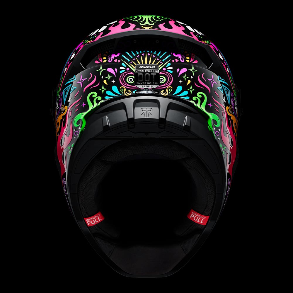 AT4.0 STREET La Catrina | Full Face Bluetooth Motorcycle Helmet | Ruroc