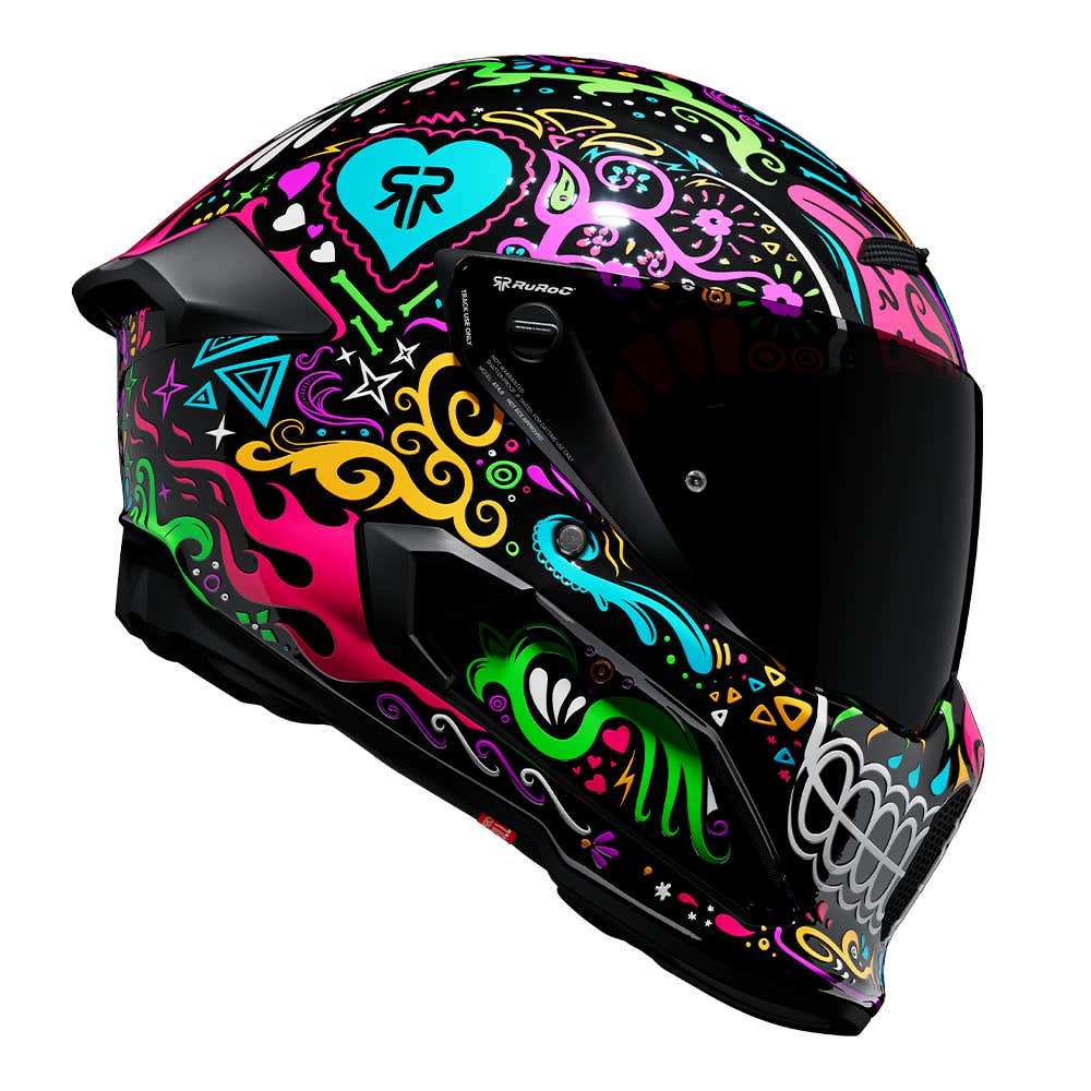 AT4.0 STREET La Catrina | Full Face Bluetooth Motorcycle Helmet | Ruroc