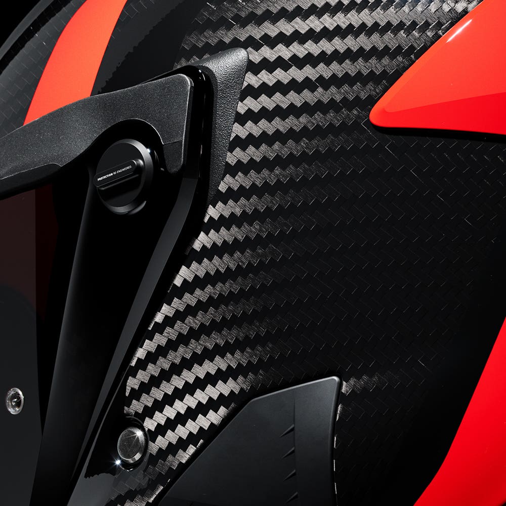 ATLAS 4.0 Track Rosso | Full Face Bluetooth Motorcycle Helmet | Ruroc