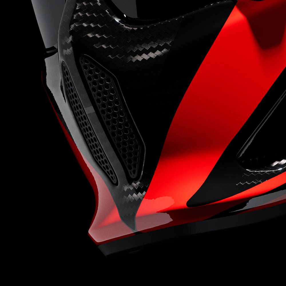 ATLAS 4.0 Track Rosso | Full Face Bluetooth Motorcycle Helmet | Ruroc
