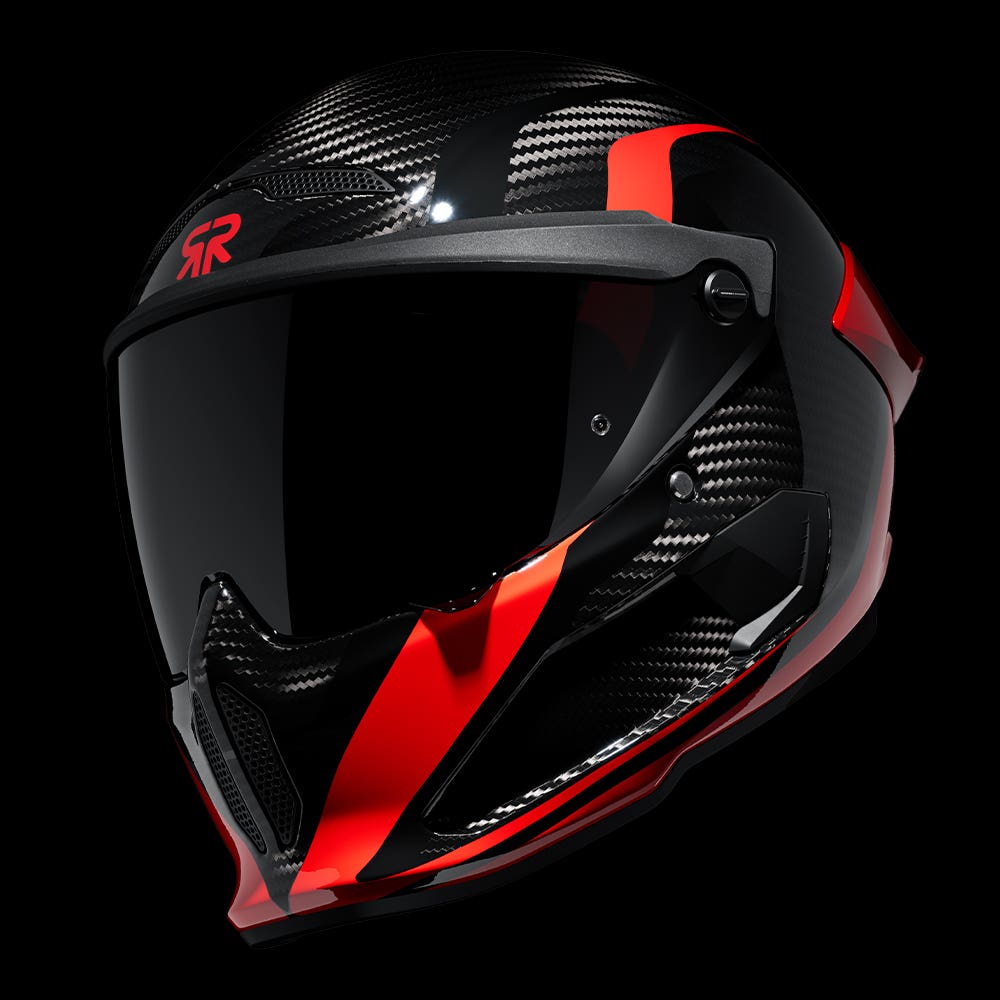 ATLAS 4.0 Track Rosso | Full Face Bluetooth Motorcycle Helmet | Ruroc