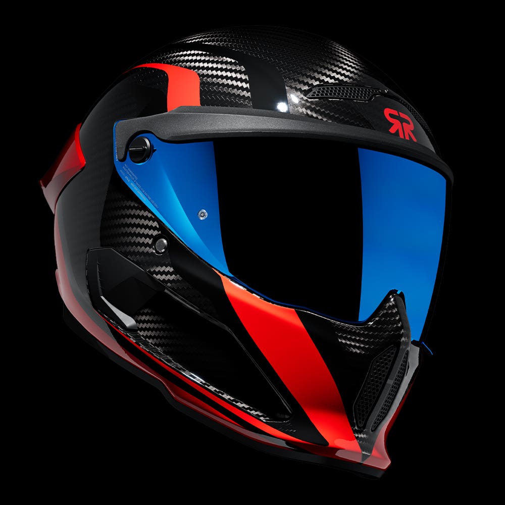 ATLAS 4.0 Track Rosso | Full Face Bluetooth Motorcycle Helmet | Ruroc