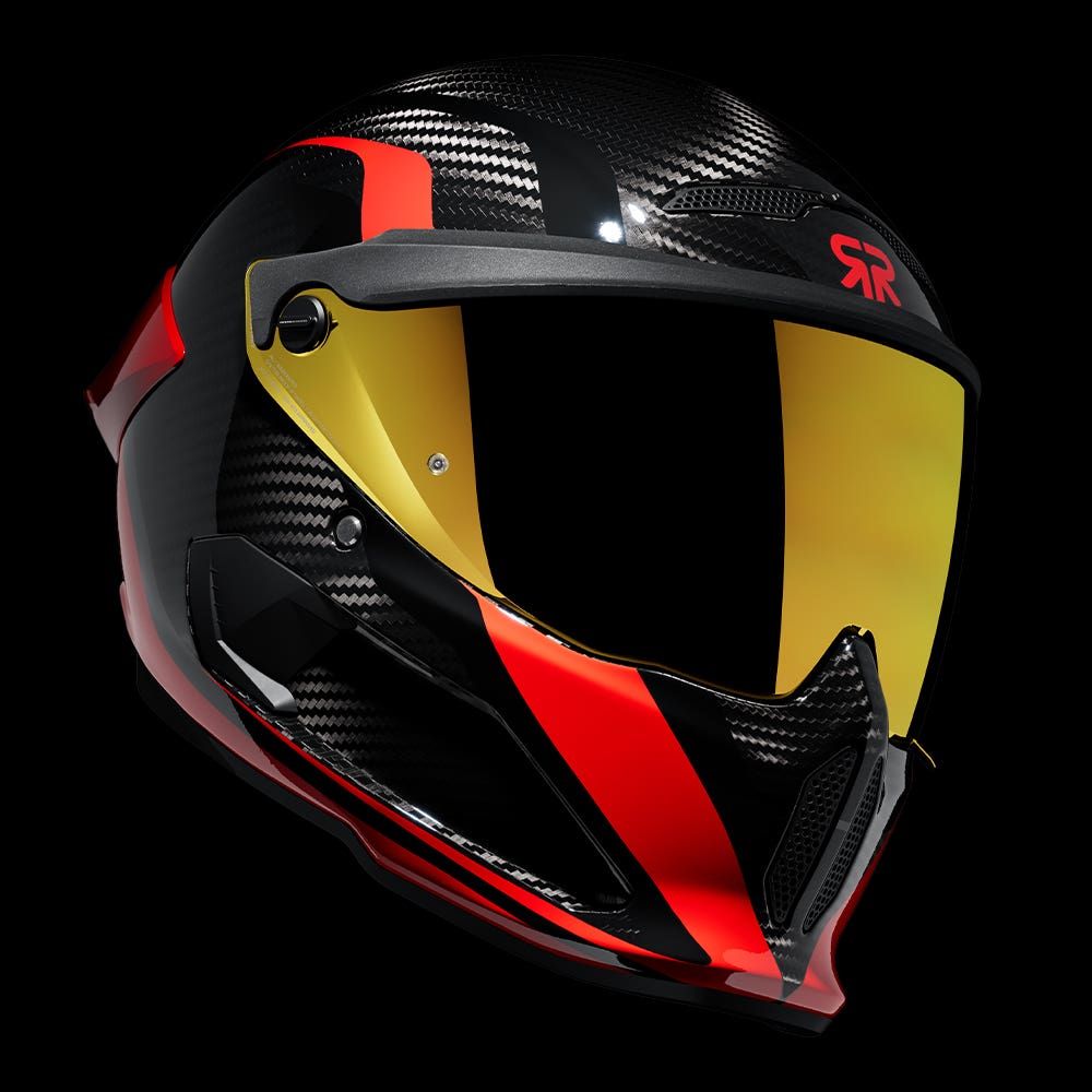 ATLAS 4.0 Track Rosso | Full Face Bluetooth Motorcycle Helmet | Ruroc