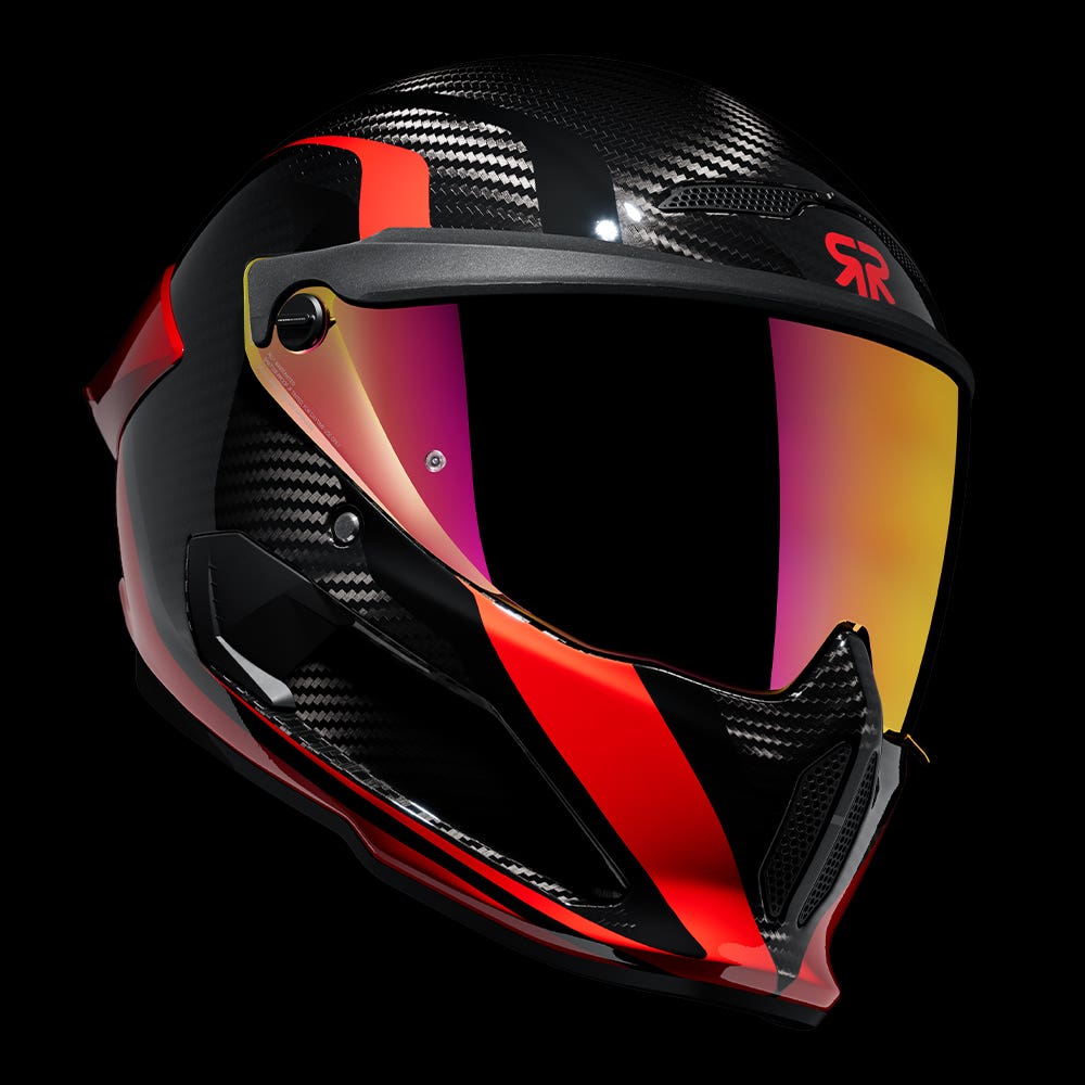 ATLAS 4.0 Track Rosso | Full Face Bluetooth Motorcycle Helmet | Ruroc