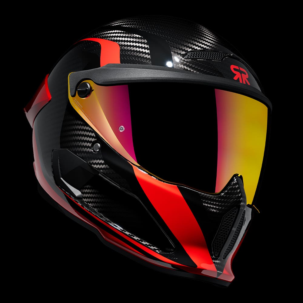 ATLAS 4.0 Track Rosso | Full Face Bluetooth Motorcycle Helmet | Ruroc