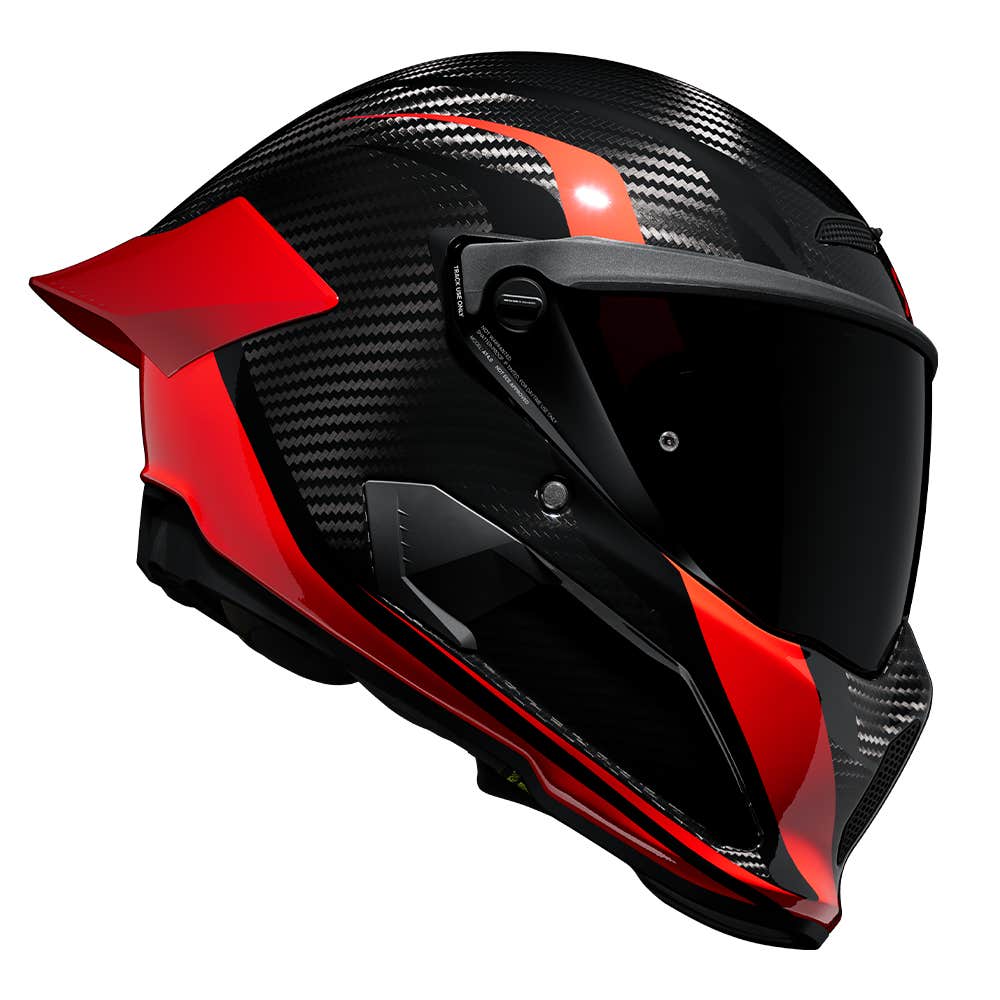 ATLAS 4.0 Track Rosso | Full Face Bluetooth Motorcycle Helmet | Ruroc